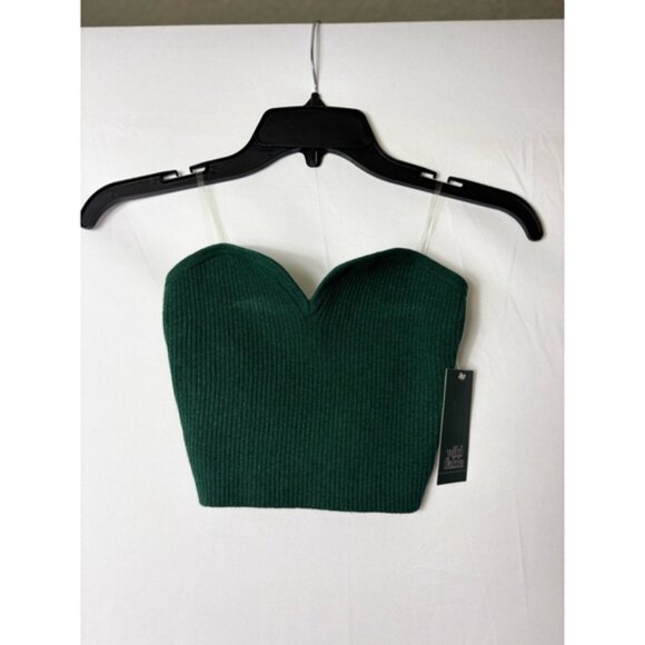 Women's Wild Fable Crop Top XS Green nwt - Picture 1 of 6